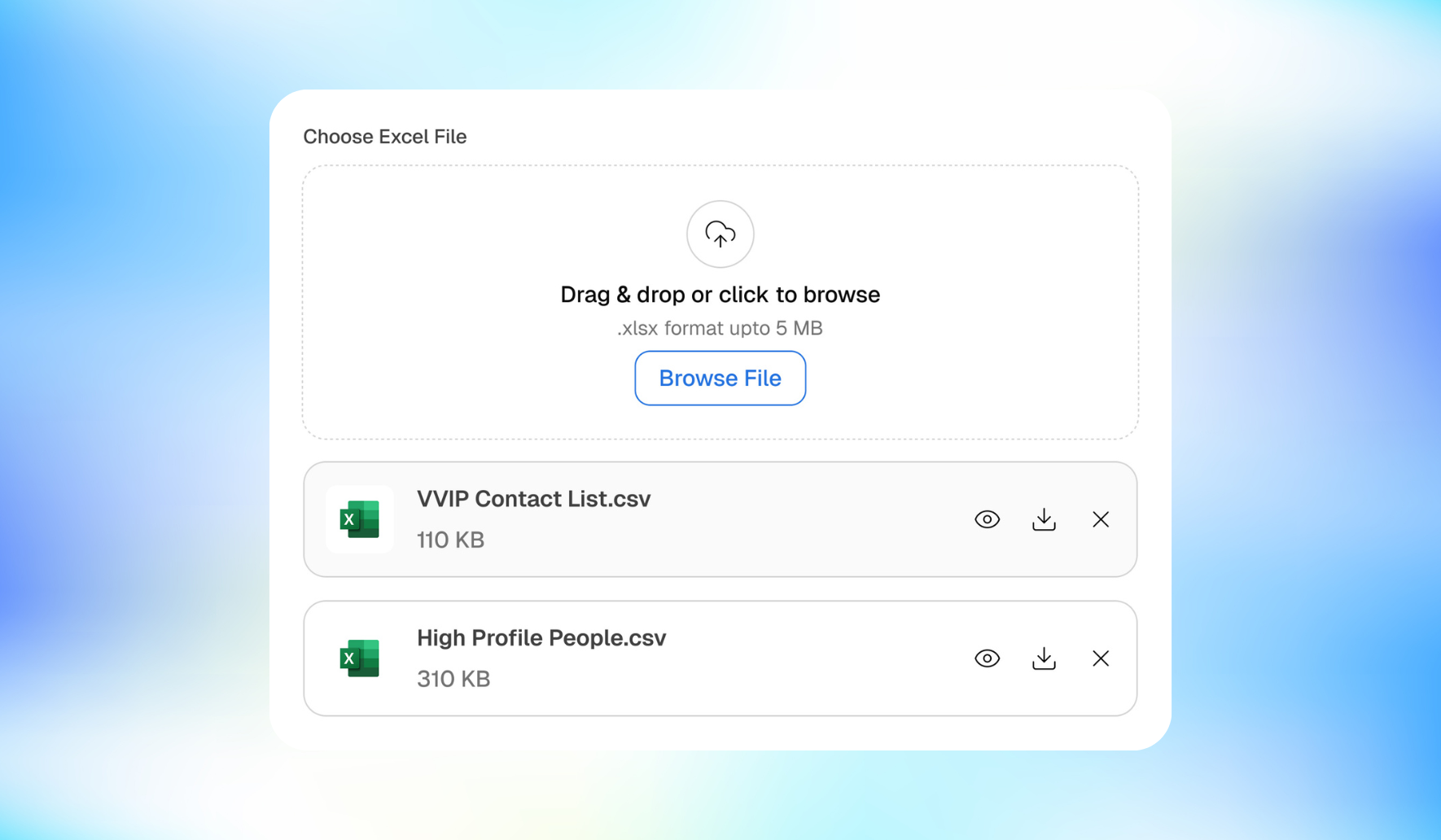 Upload Customer Audience List on WhatsRCS
