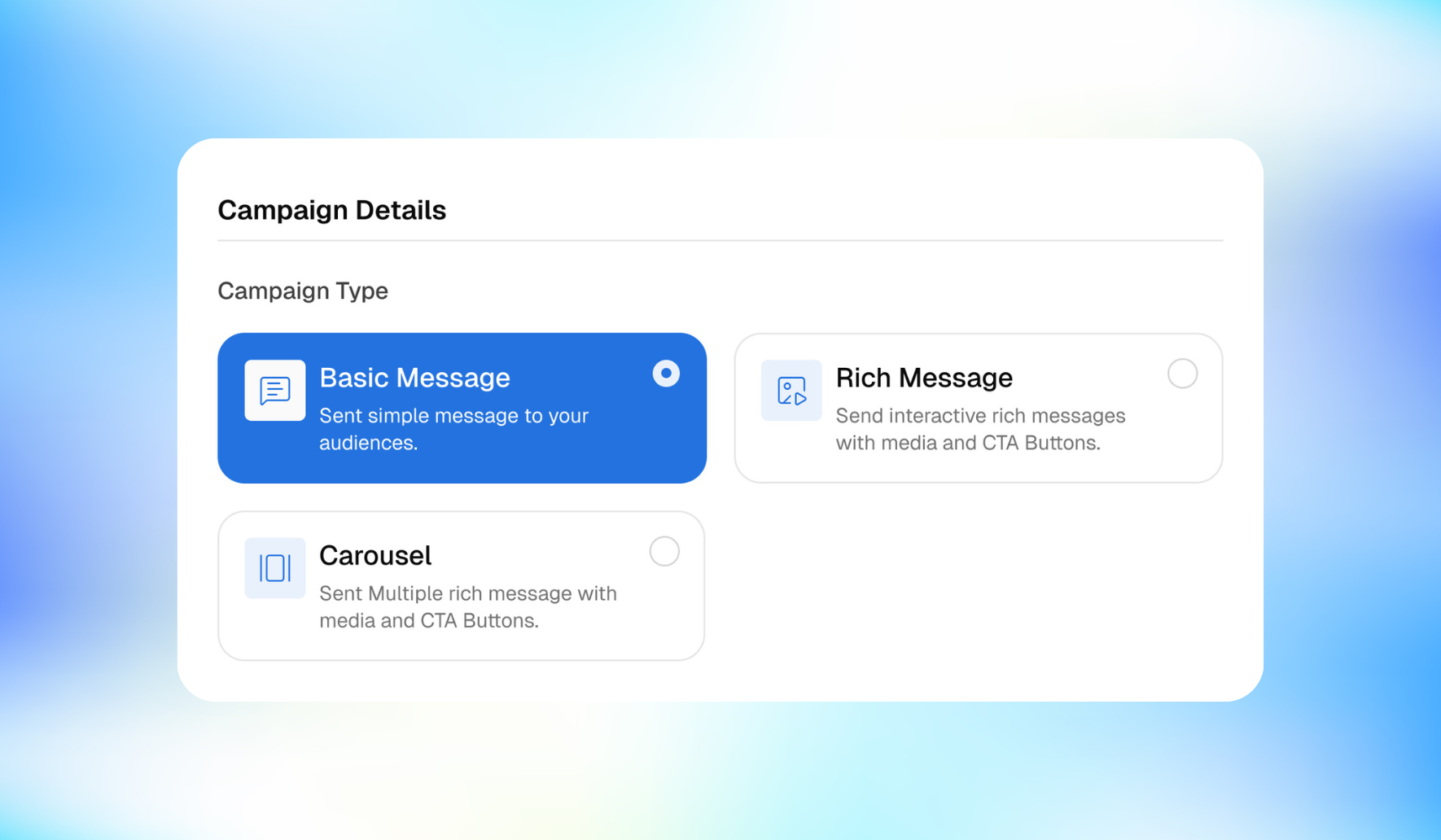 Choose RCS Message Format on WhatsRCS